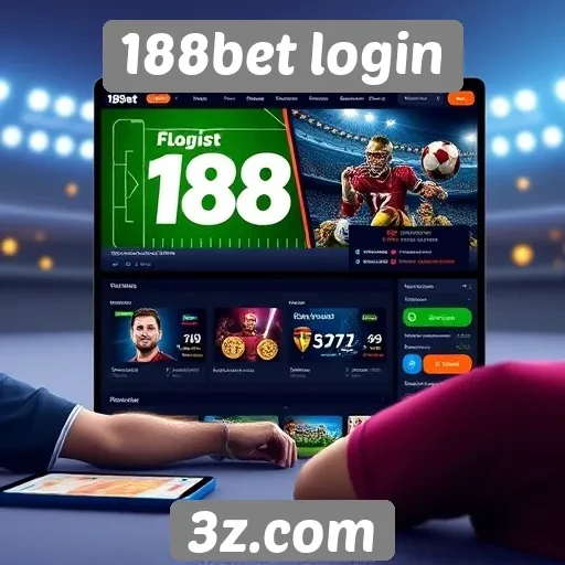 Navegação e design do site 188bet login